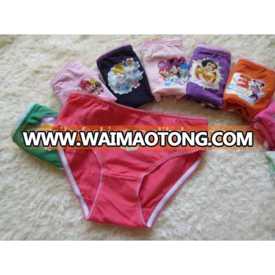 Guangzhou kids underwear 100 % cotton underwear child print underwear children